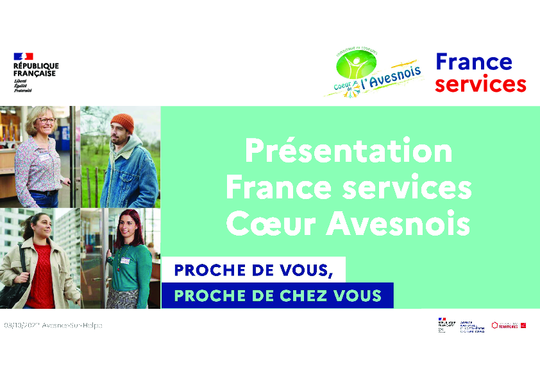 Présentation France services coeur avesnois